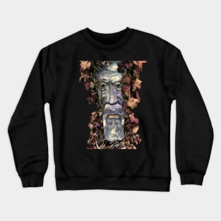 The Green Man With Autumnal Ivy Leaves Crewneck Sweatshirt